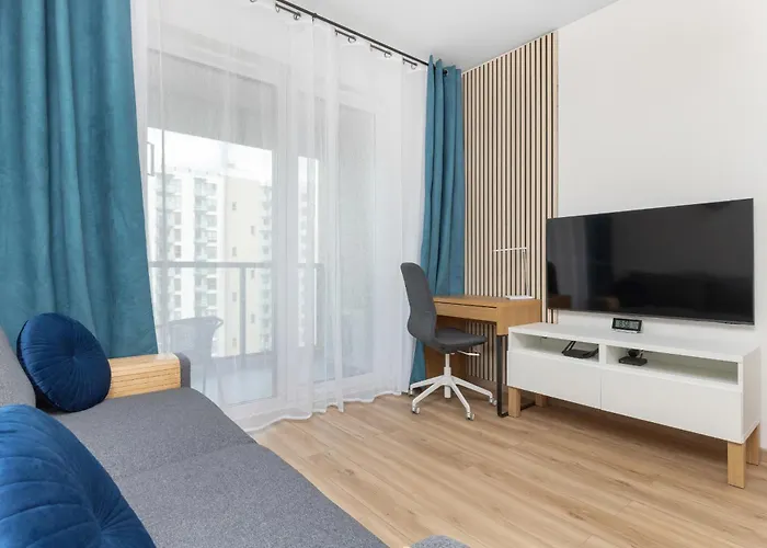 Nowoczesny Z Parkingiem Nowa Letnica By Renters Prestige アパート グダニスク